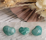 Amazonite mini hearts