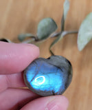 Labradorite mini hearts - large