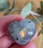 Labradorite mini hearts - small