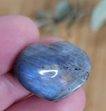 Labradorite mini hearts - small