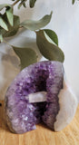 Amethyst & Calcite Flame